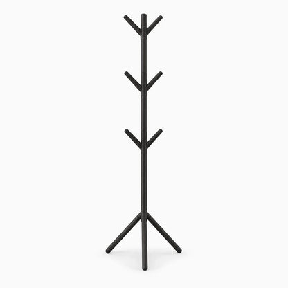 Détail des branches de l'arbre porte manteau offrant plusieurs points d'accroche pour foulards et sacs