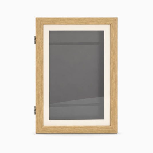 Cadre multi photo original avec fermeture magnétique en bois naturel, pivotant sur support rectangulaire