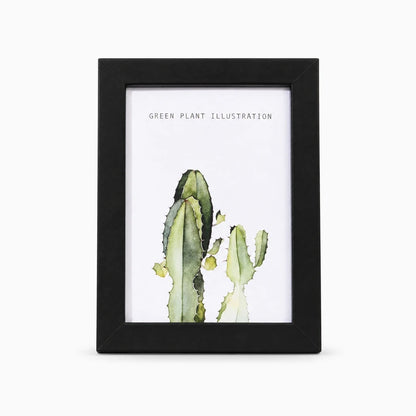 Cadre photo mesure en bois naturel clair, format 20x25 cm, avec passe-partout blanc