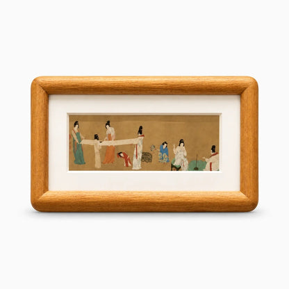 Cadre photo rectangulaire aux lignes épurées, décoration discrète pour espace de travail