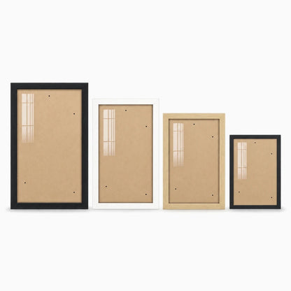 Cadre pour grande photo noir 30x40 cm avec passe-partout, fixation murale