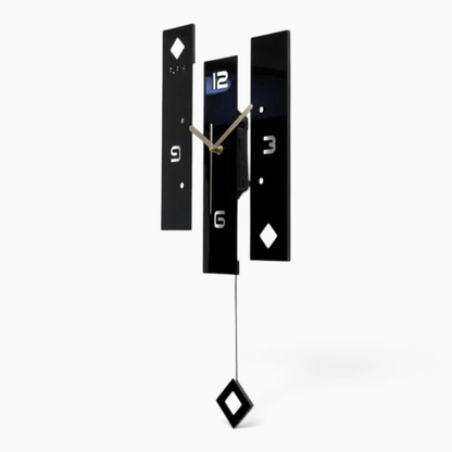 Horloge murale surdimensionnée avec cadran graphique et mécanisme silencieux
