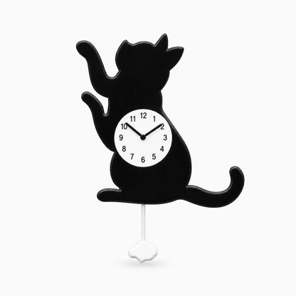 Détail des aiguilles contrastées d'une horloge silencieuse sans tic tac, prête à être installée sans câblage