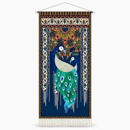 Motif ethnique du papier peint tapisserie murale en gros plan