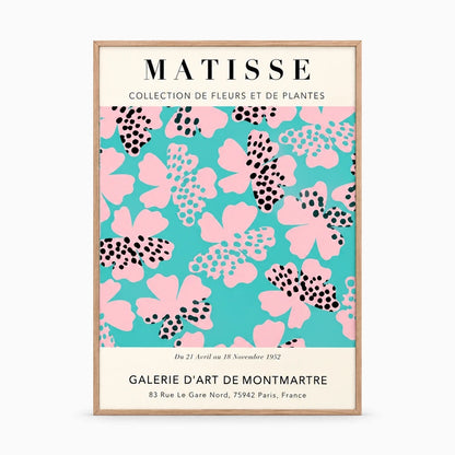 Détail du motif floral abstrait montrant les formes géométriques et la luminosité