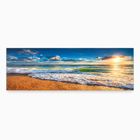 Tableau peinture paysage montagne forêt lac sur toile aux teintes naturelles apaisantes